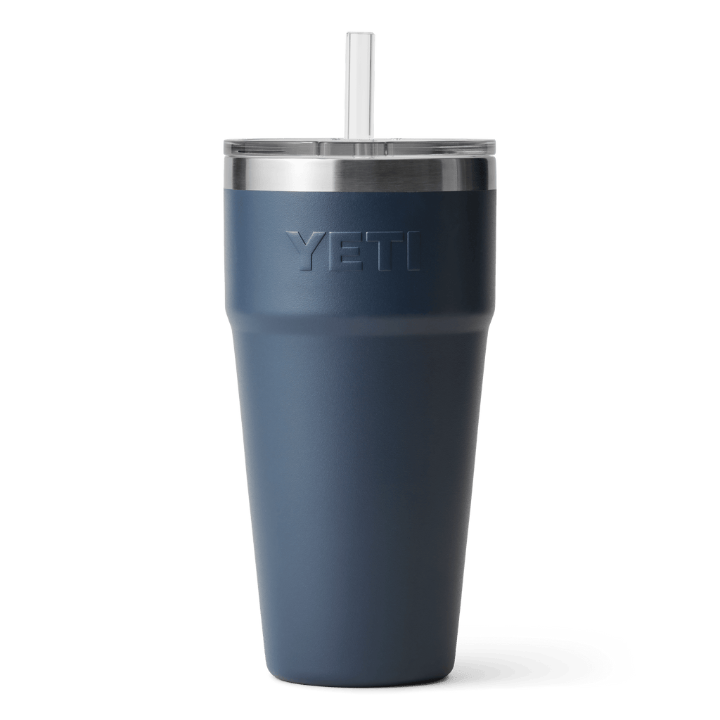 Rambler 26 oz (769 ml) Straw Stackable Cup - Navy - back view