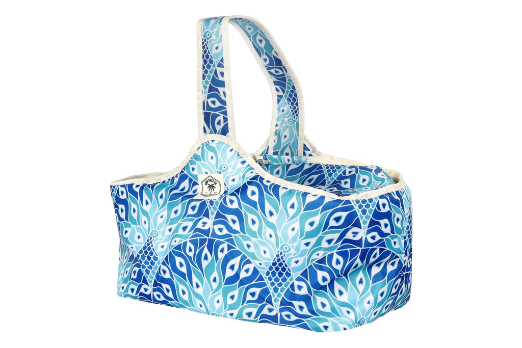 Peacock Paradise Insulated Daytripper Cooler Bag, Full Zip-Around, Sewn in Handles, Folds Flat
