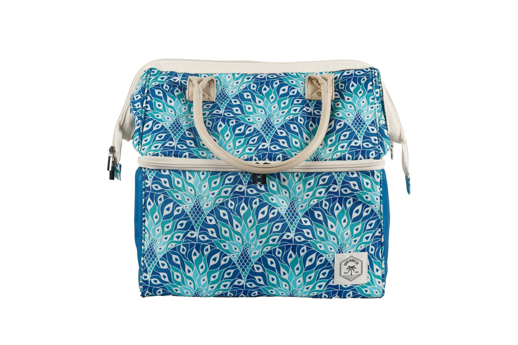 Peacock Paradise Premium Insulated Picnic Cooler Bag, Carry Handles, 2 Separate Compartments, Holds 24+ Cans - view 3