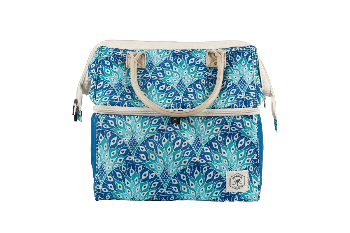 Peacock Paradise Premium Insulated Picnic Cooler Bag, Carry Handles, 2 Separate Compartments, Holds 24+ Cans - view 3