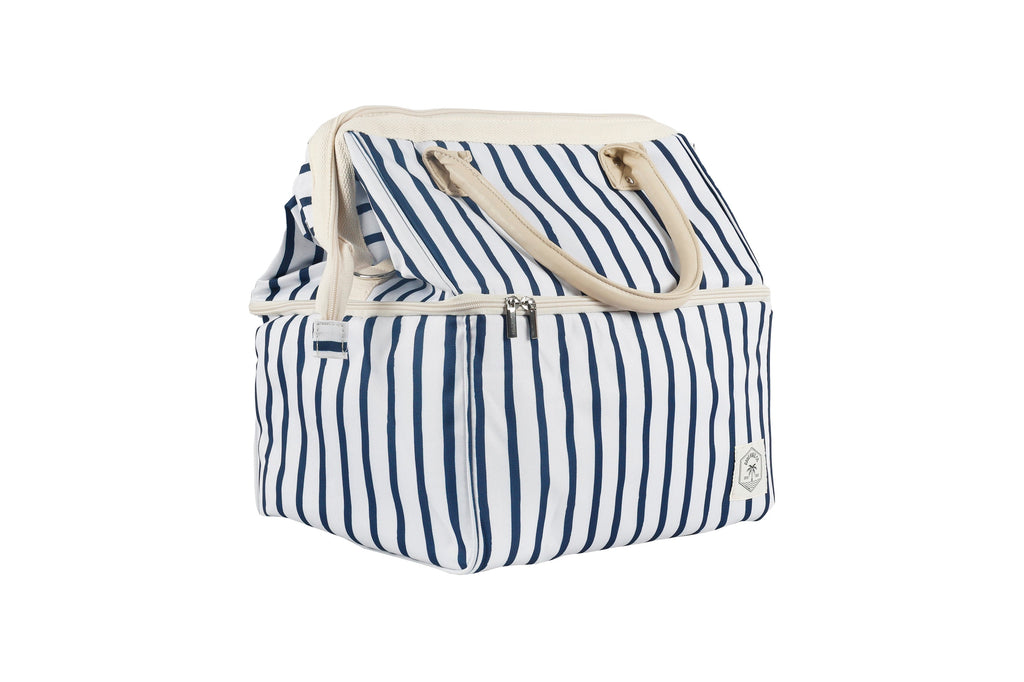 Mediterranean Premium Insulated Picnic Cooler Bag, Carry Handles, 2 Separate Compartments, Holds 24+ Cans - view 2