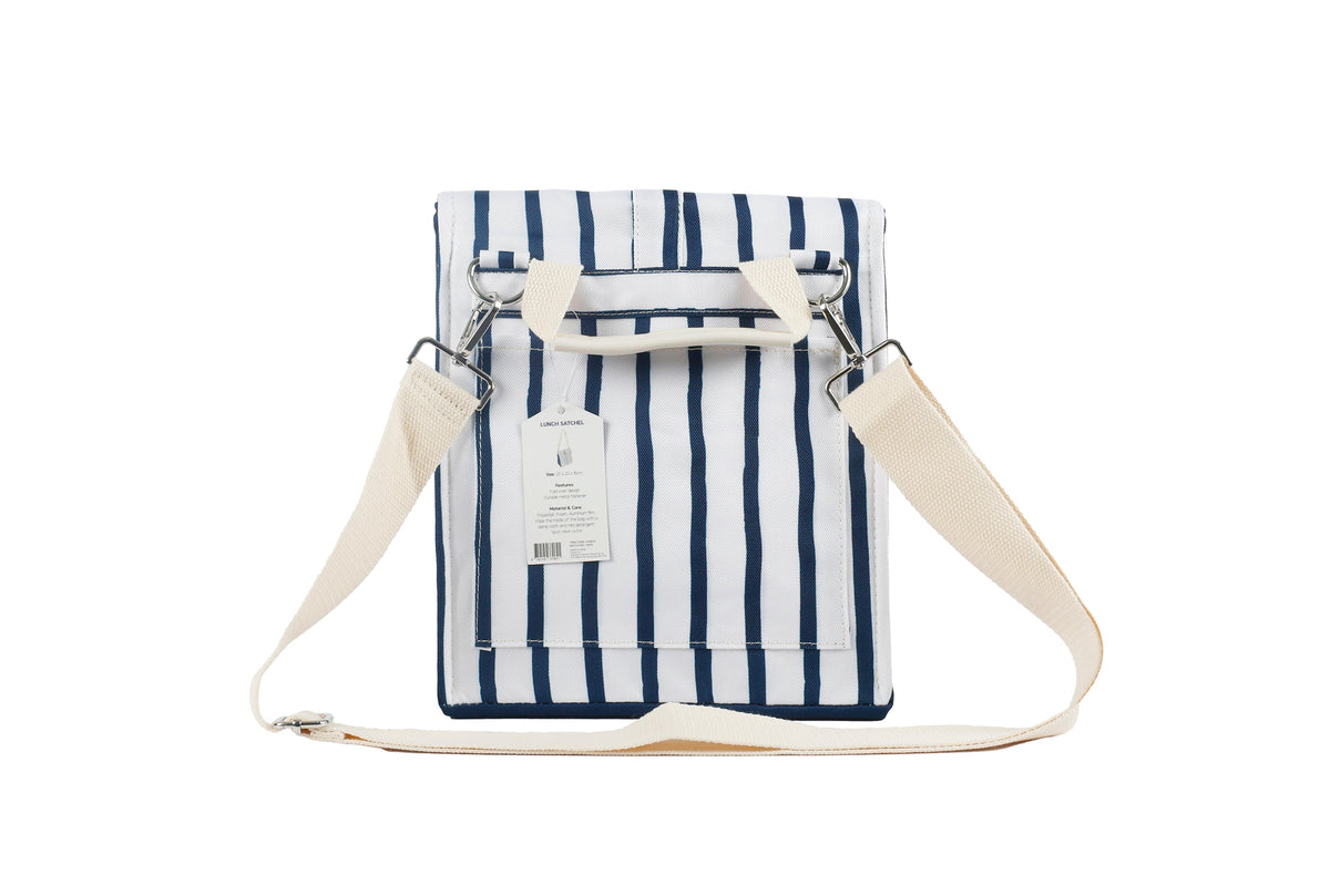 Mediterranean Insulated Lunch Bag, Removable Shoulder Strap, Metal Buckle - view 3