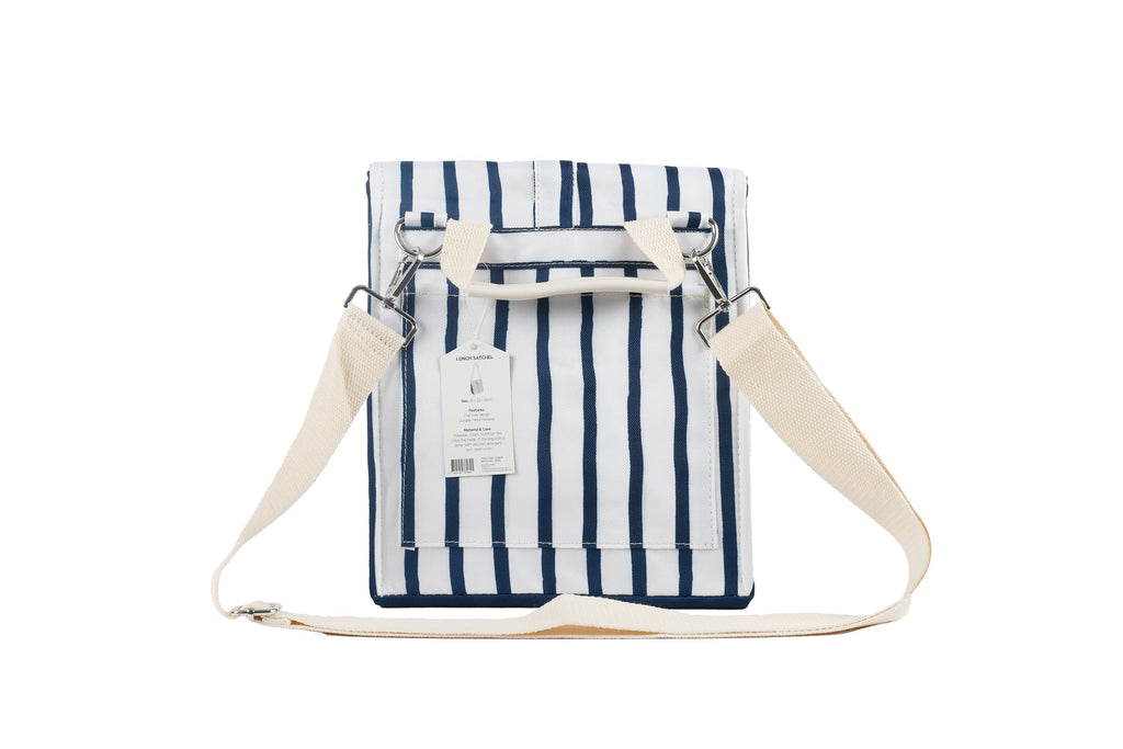 Mediterranean Insulated Lunch Bag, Removable Shoulder Strap, Metal Buckle - view 3