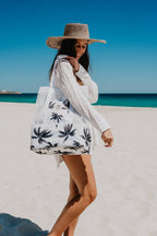 Havana 2 in 1 Insulated Beach Cooler Bag, 2 Compartments, Mesh Top, Zipped Pocket - view 2