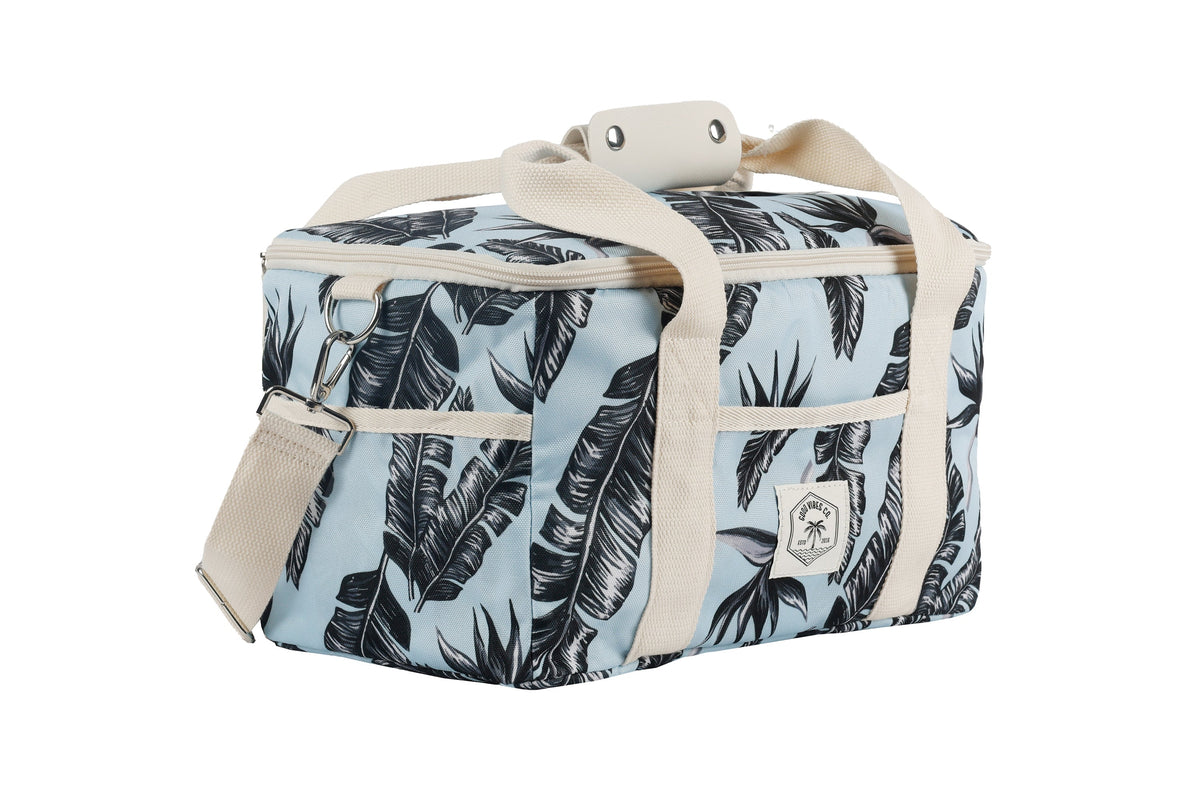 Sorrento Palm 15 Can Deluxe Cooler Bag, Insulated Lining, Removable Shoulder Strap, Storage Pocket
