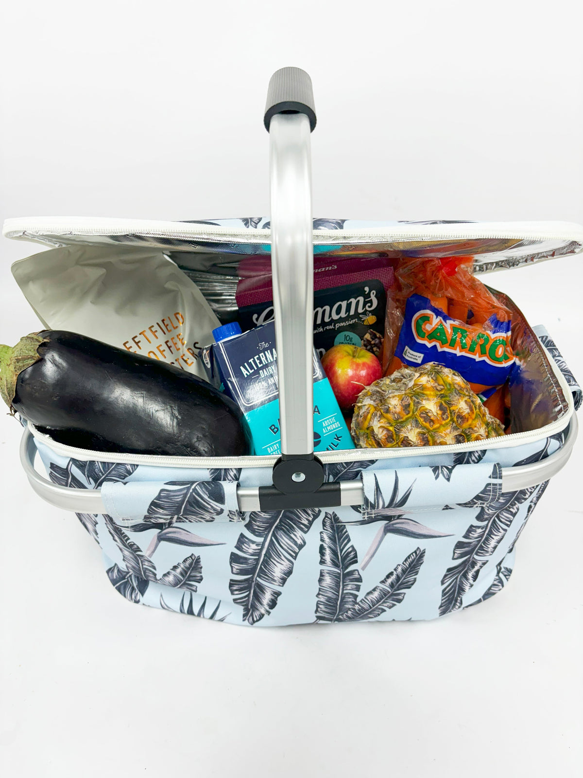 Sorrento Insulated Market Cooler Bag, Aluminium Frame, Fully Zipped, Collapsible - view 6