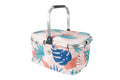 Blush Palm Insulated Market Cooler Bag, Aluminium Frame, Fully Zipped, Collapsible