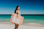 Retro Summer Jumbo Shopping Tote Beach Bag, Dual Handle, Waterproof & Lightweight - view 2