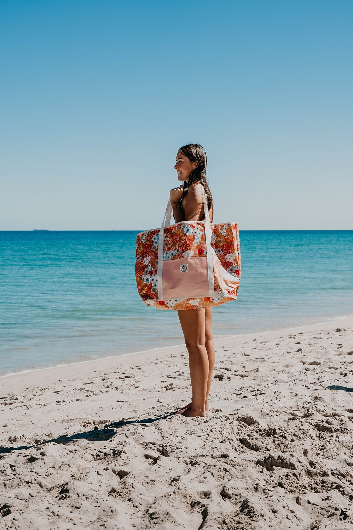Retro Summer Jumbo Shopping Tote Beach Bag, Dual Handle, Waterproof & Lightweight - view 4