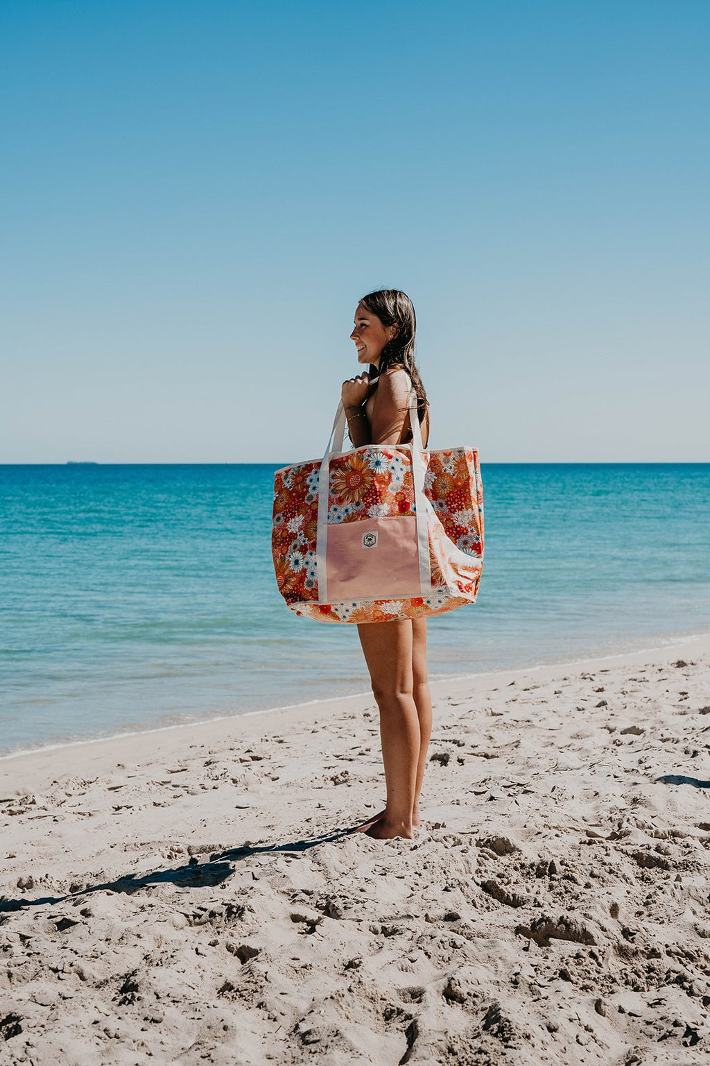 Retro Summer Jumbo Shopping Tote Beach Bag, Dual Handle, Waterproof & Lightweight - view 4