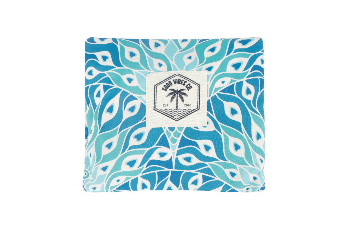Peacock Paradise Eco Folding Shopping Tote Bag, 2 Internal Pockets, Handles - view 2
