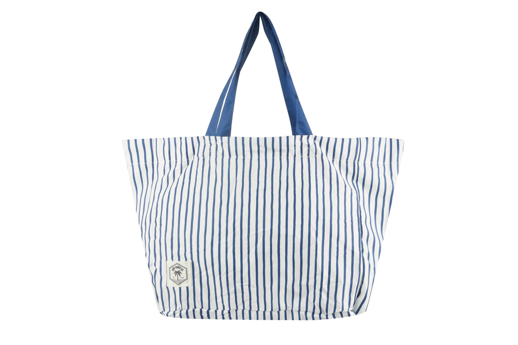 Mediterranean Eco Folding Shopping Tote Bag, 2 Internal Pockets, Handles