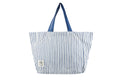 Mediterranean Eco Folding Shopping Tote Bag, 2 Internal Pockets, Handles