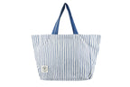 Mediterranean Eco Folding Shopping Tote Bag, 2 Internal Pockets, Handles
