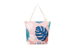 Blush Palm Beach Shopping Bag, Inner Pocket, Carry Handles - view 3