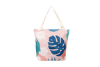 Blush Palm Beach Shopping Bag, Inner Pocket, Carry Handles - view 3
