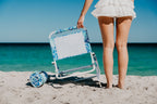 Peacock Paradise Foldable Beach Chair with Carry Strap, Lightweight & Portable, High Back, Powder Coated Frame - view 2