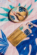 Blush Palm Mango Wood & Enamel Serving Board 46cm - view 2