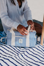 Mediterranean 15 Can Deluxe Cooler Bag, Insulated Lining, Removable Shoulder Strap, Storage Pocket - view 2