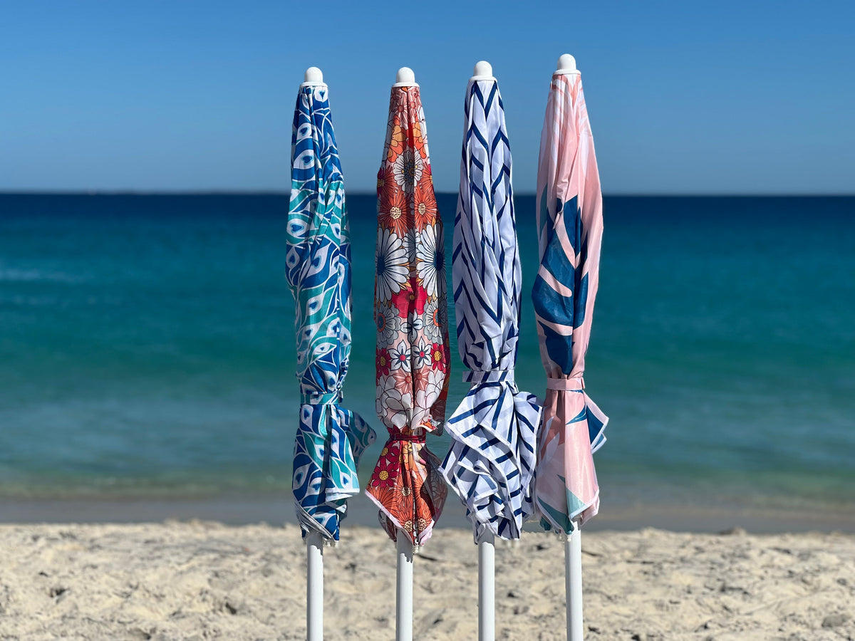 Mediterranean 1.6m Beach Umbrella with Carry Bag, Shoulder Strap - view 5