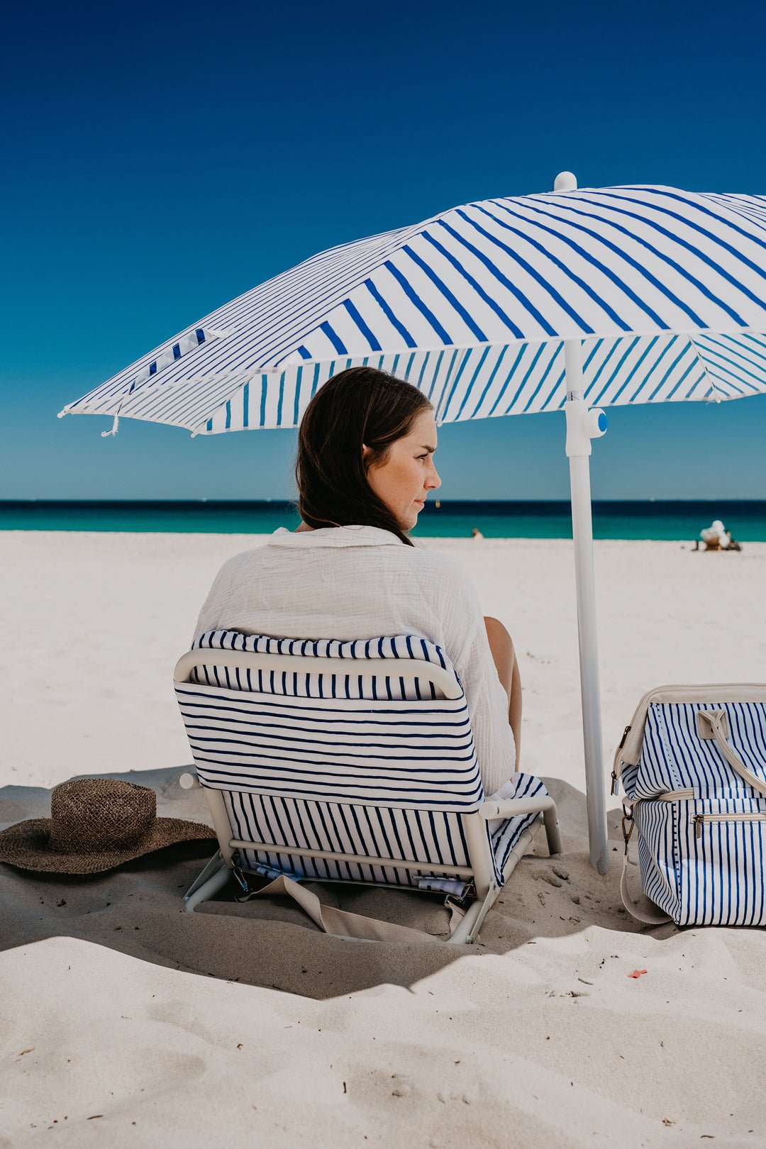 Mediterranean 1.6m Beach Umbrella with Carry Bag, Shoulder Strap - view 2