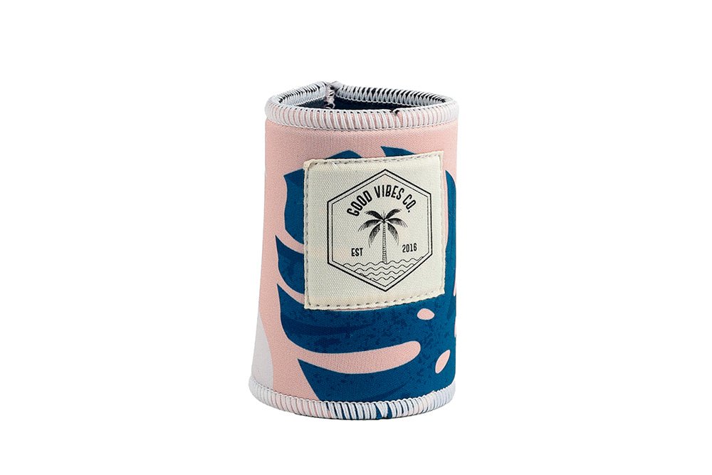 Blush Palm Regular Neoprene Can & Stubby Holder