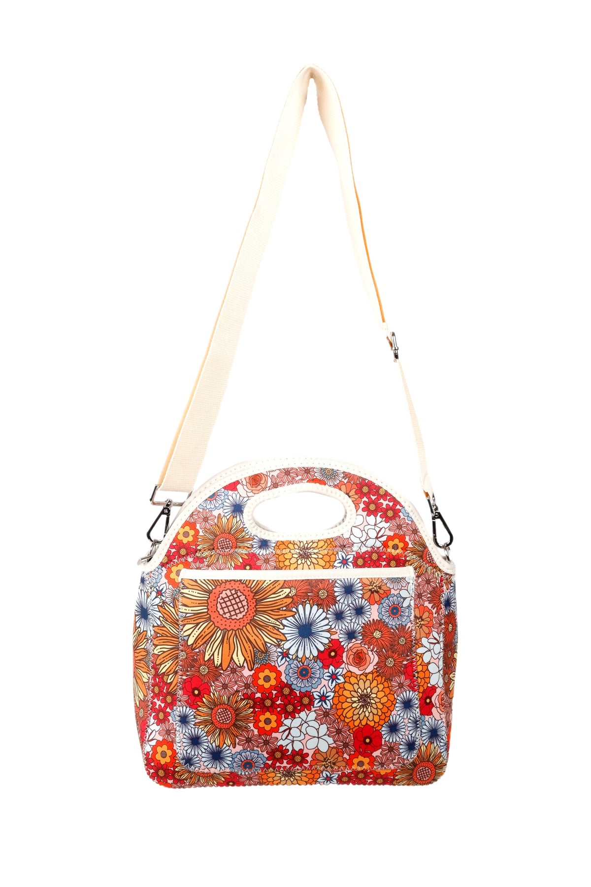 Retro Summer Neoprene Lunch Bag with Shoulder Strap - view 2