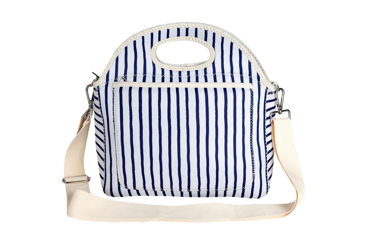 Mediterranean Neoprene Lunch Bag with Shoulder Strap