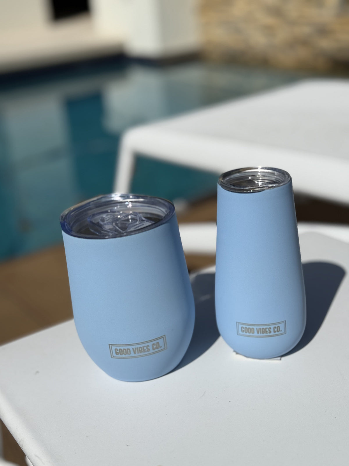 Bay Blue 295ml Insulated Double Wall Stainless Steel Travel Cup with Lid, Durable Matt Finish - view 3