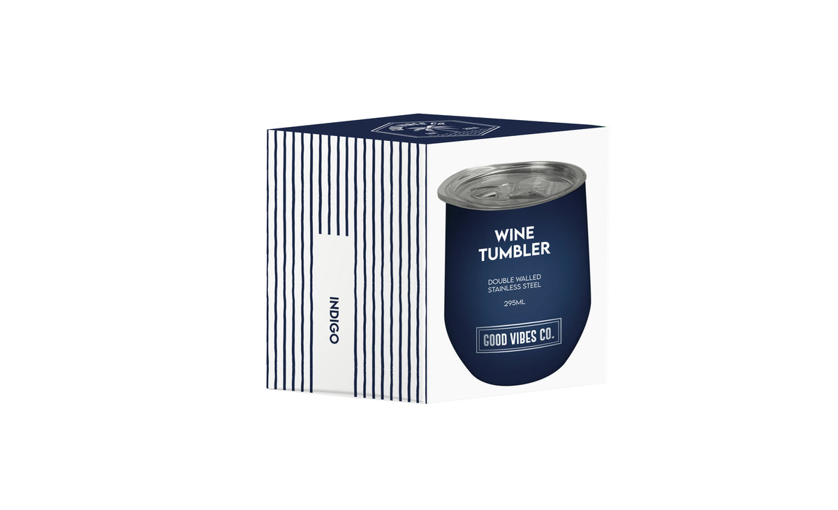 Indigo 295ml Insulated Double Wall Stainless Steel Travel Cup with Lid, Durable Matt Finish - view 3