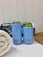 Bay Blue Insulated Double Wall Stainless Steel Skinny Bottle Can Cooler - view 6