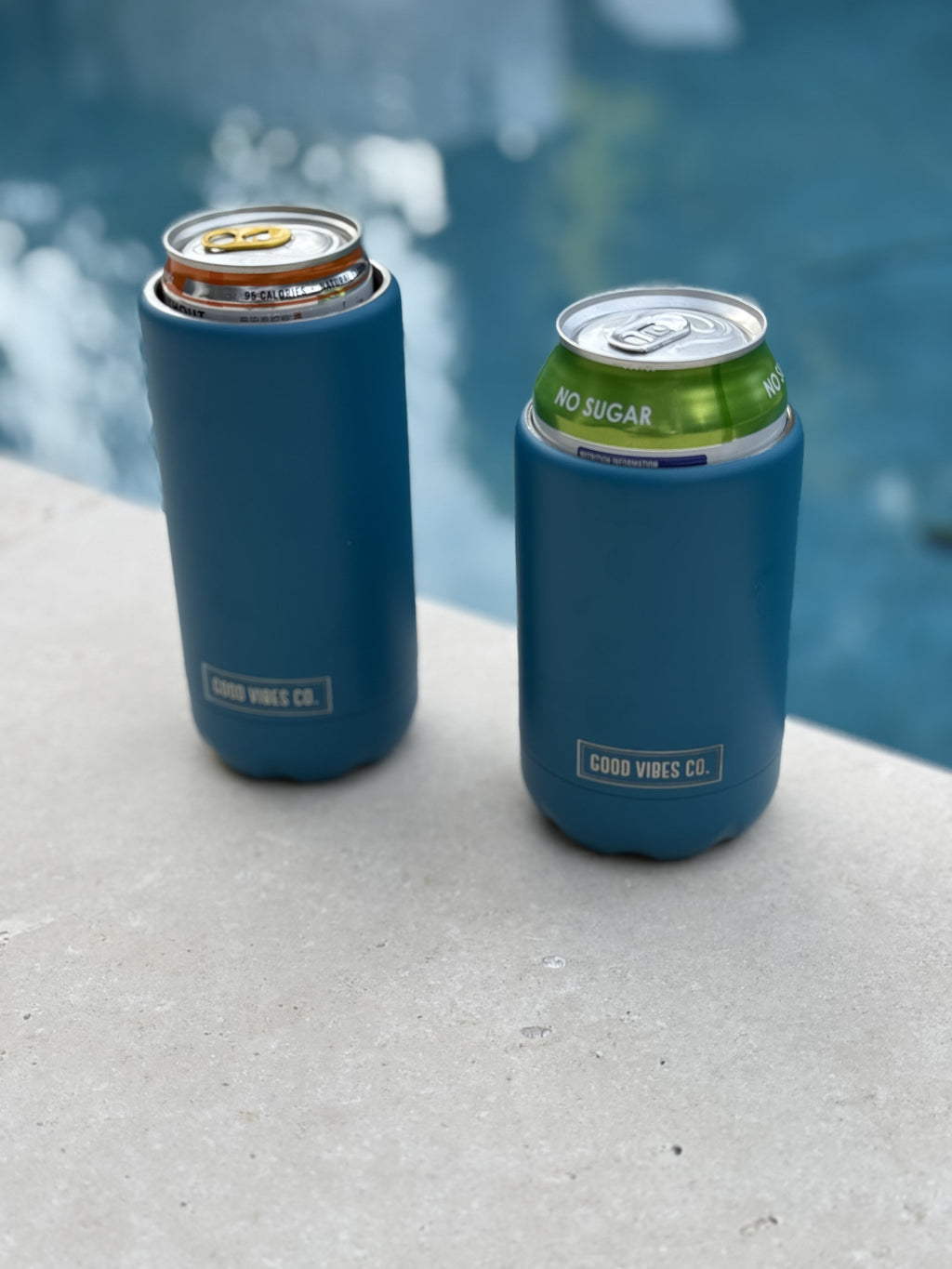Peacock Blue Insulated Double Wall Stainless Steel Regular Bottle & Can Cooler - view 4