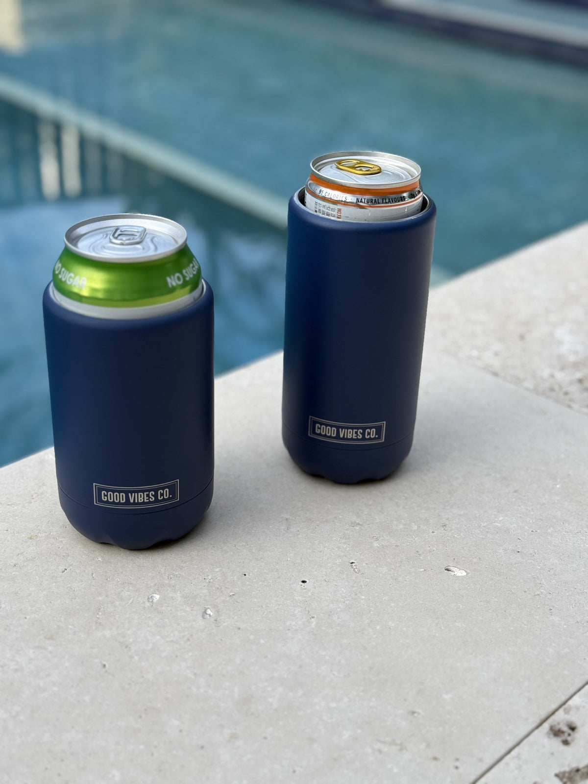 Indigo Insulated Double Wall Stainless Steel Regular Bottle & Can Cooler - view 3