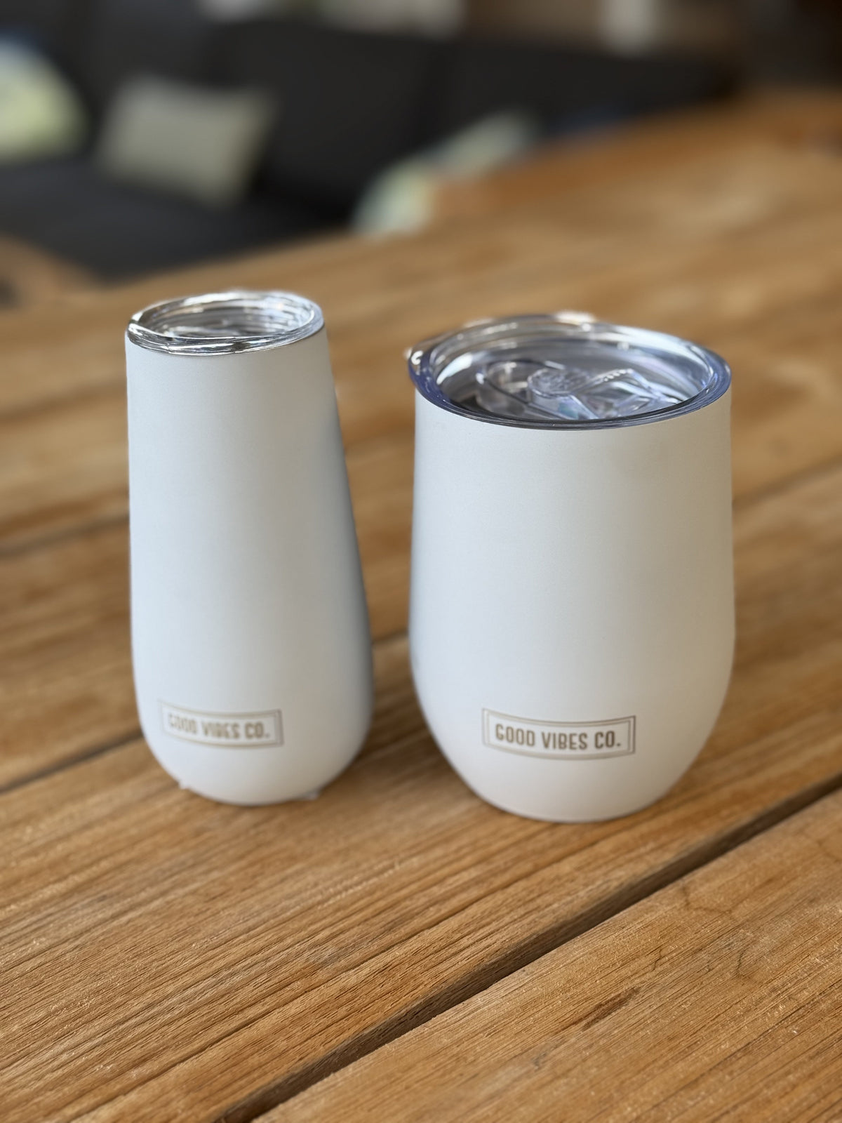 Dove White 295ml Insulated Double Wall Stainless Steel Travel Cup with Lid, Durable Matt Finish - view 2