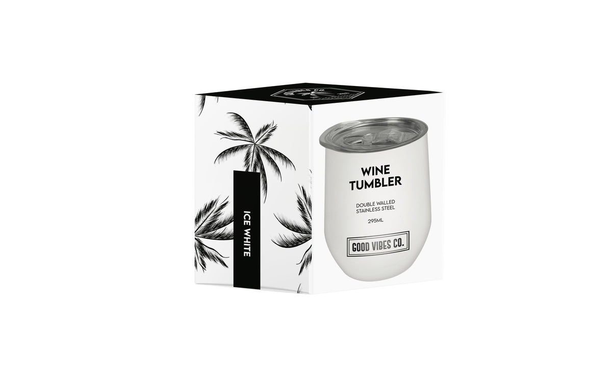 Dove White 295ml Insulated Double Wall Stainless Steel Travel Cup with Lid, Durable Matt Finish - view 3