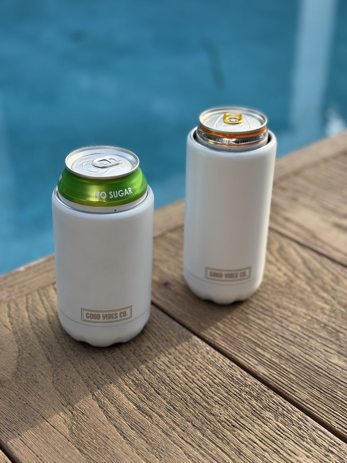 Dove White Insulated Double Wall Stainless Steel Regular Bottle & Can Cooler - Suits 375ml - view 4