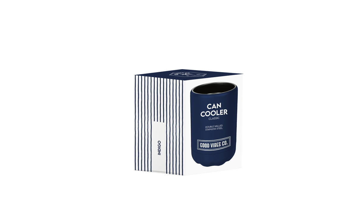 Indigo Insulated Double Wall Stainless Steel Regular Bottle & Can Cooler