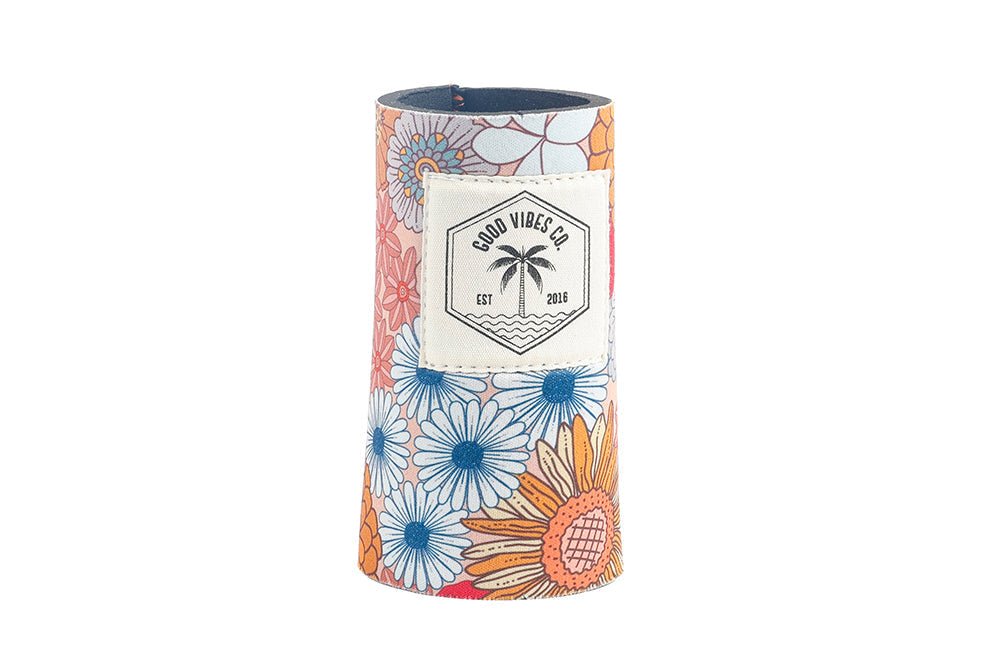 Retro Summer Skinny Neoprene Can & Stubby Holder - Suits Seltzer Style Cans