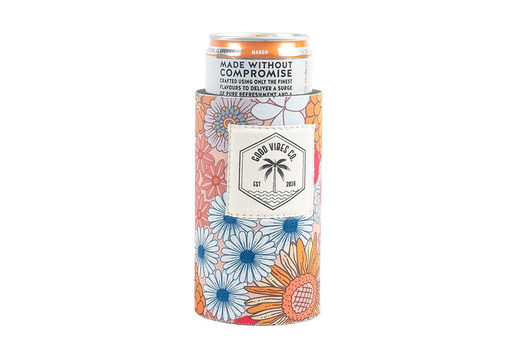 Retro Summer Skinny Neoprene Can & Stubby Holder - Suits Seltzer Style Cans - view 2