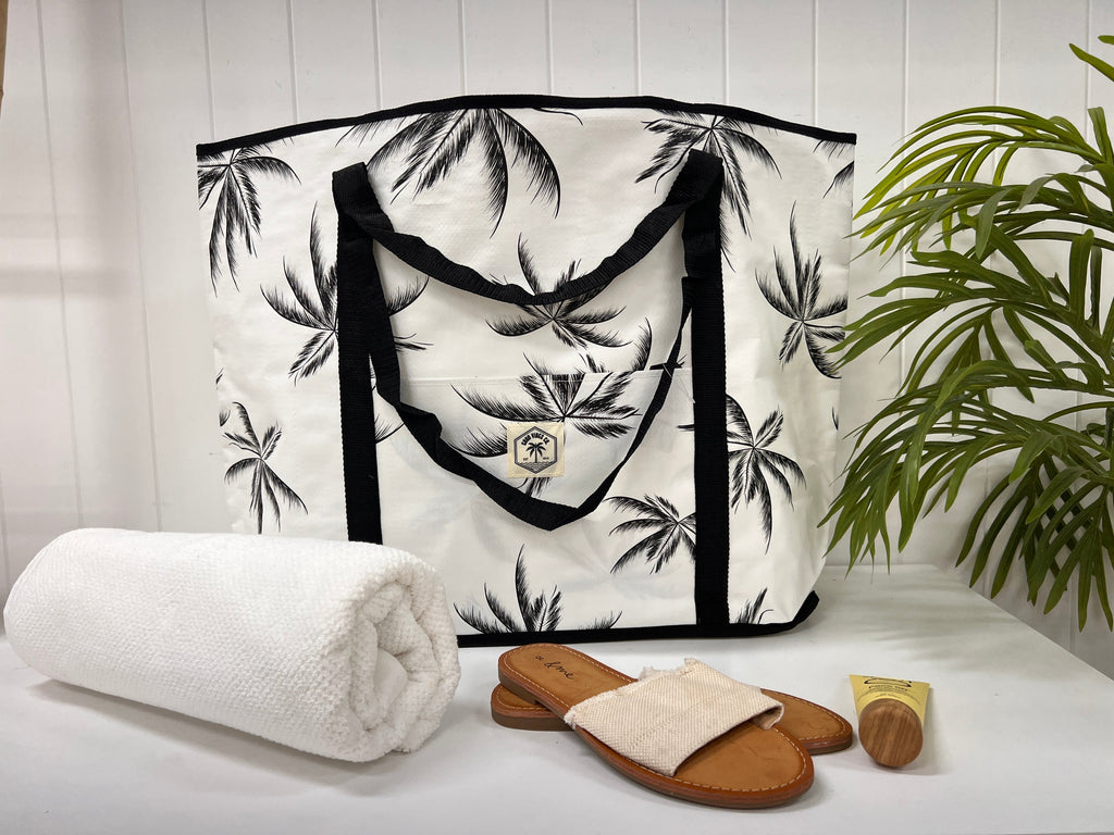 Havana Jumbo Shopping Tote Beach Bag, Dual Handle, Waterproof & Lightweight