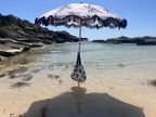 Havana 1.75m Premium 100% Canvas Beach Umbrella, UV50+, Wood Pole, Cotton Tassels, Tilting Mechanism, Sand Screw - view 5