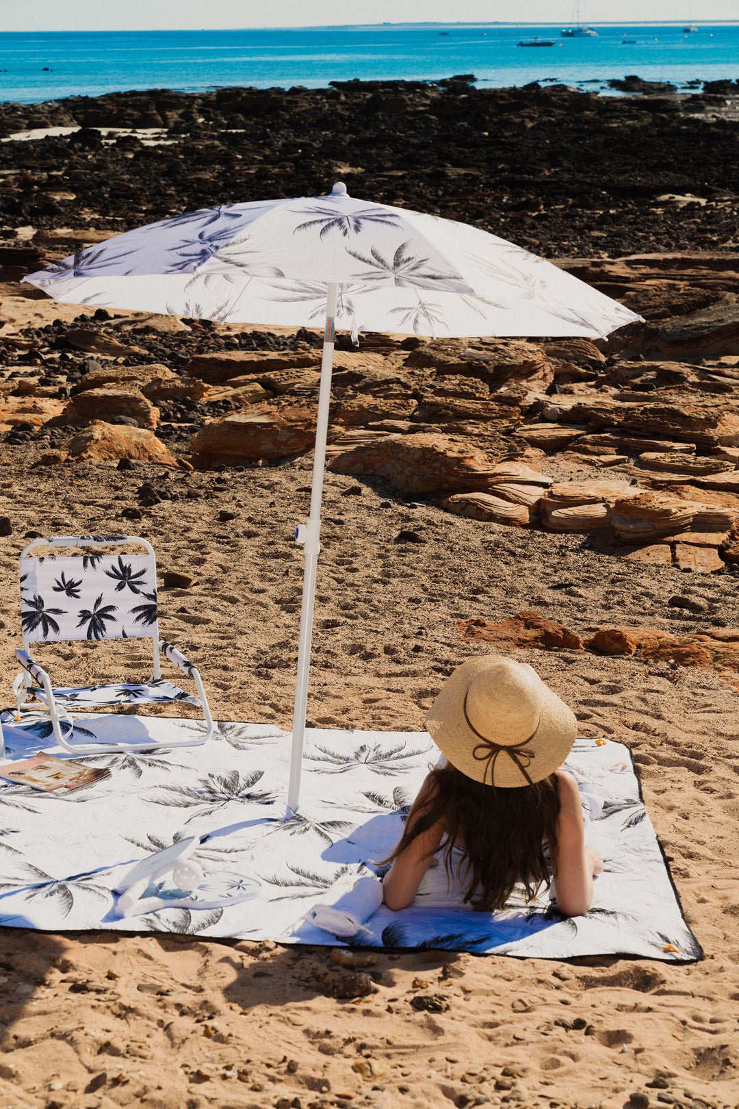 Havana Foldable Beach Chair with Carry Strap, Lightweight & Portable, High Back, Powder Coated Frame - view 6
