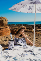 Havana 160cm Premium Waffle Beach Towel with Storage Bag, Double Sided, Eco Friendly, Sand Free, Quick Dry, Ultra Absorbent -