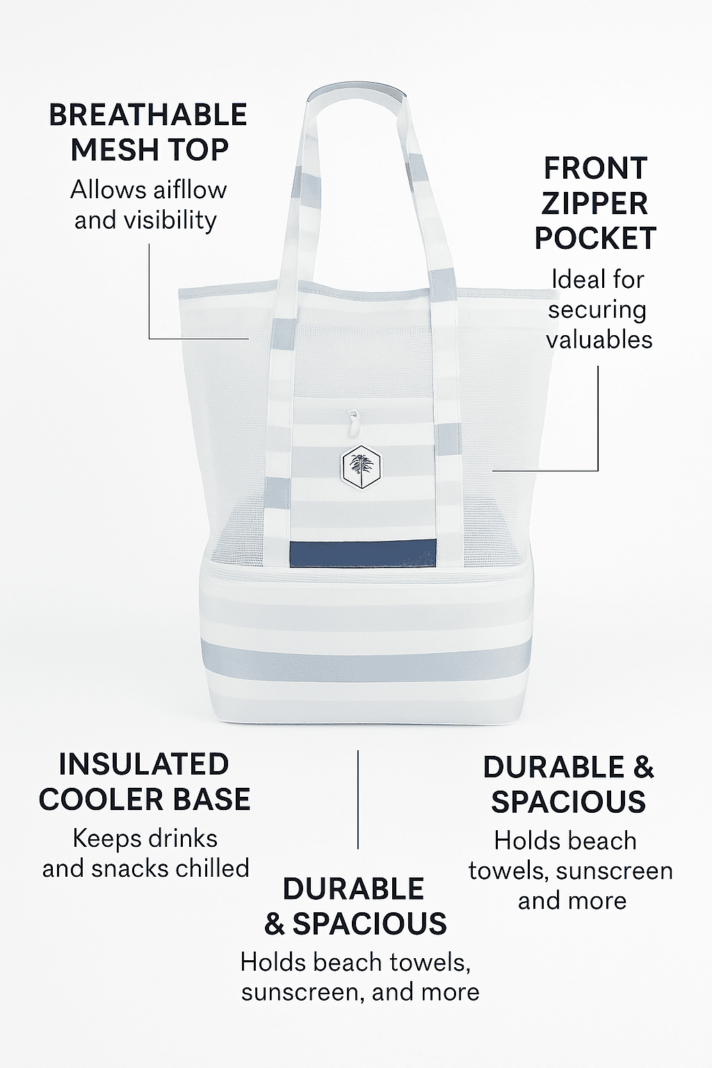 Ocean Tide Beach Cooler 2 In 1 Bag - view 2