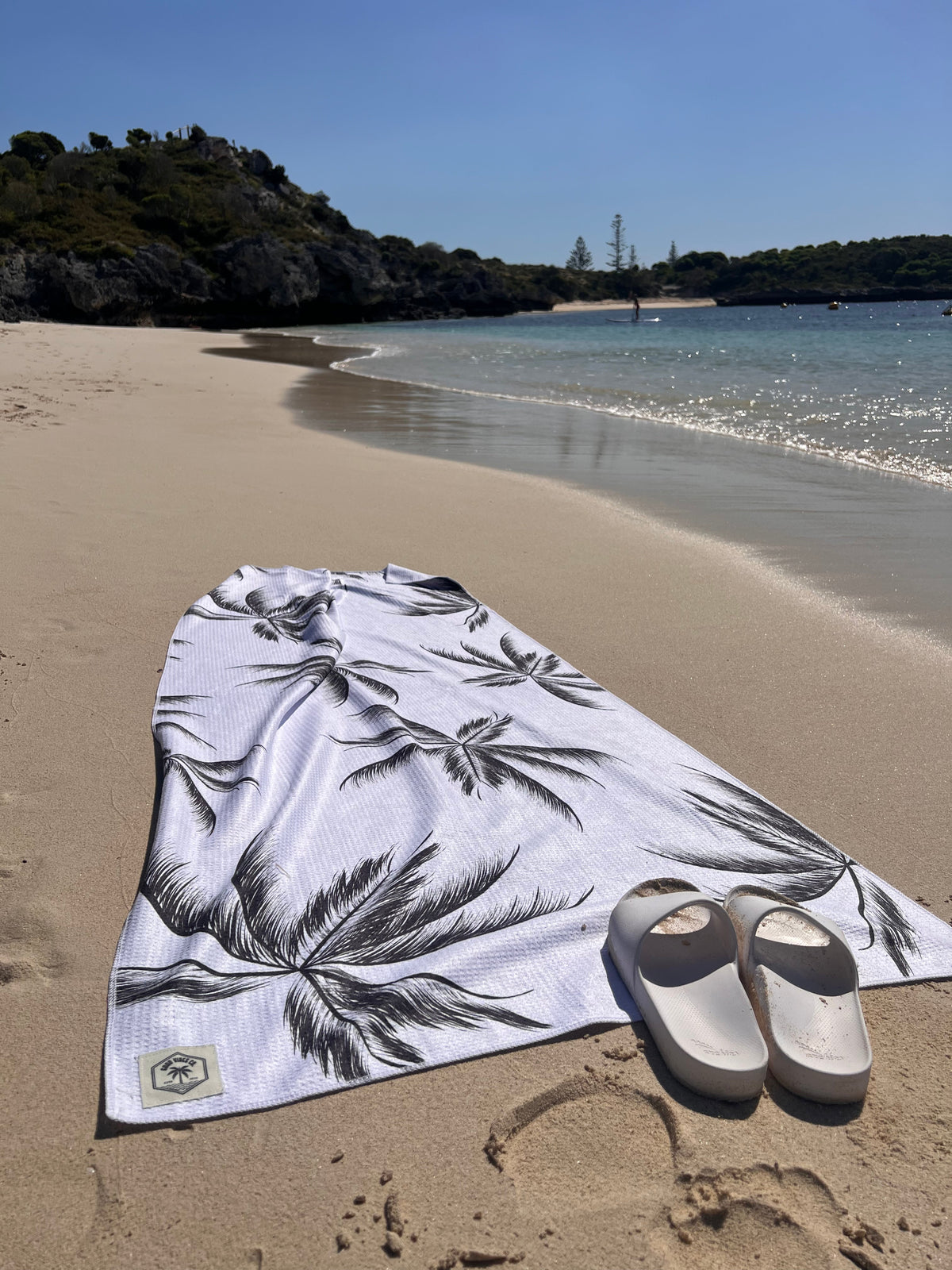 Havana 160cm Premium Waffle Beach Towel with Storage Bag, Double Sided, Eco Friendly, Sand Free, Quick Dry, Ultra Absorbent -