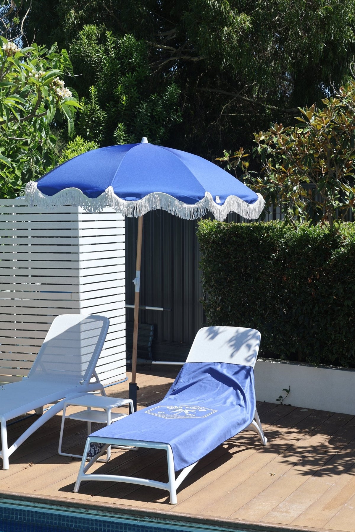 Tahitian Blue 160cm Microfibre Beach Towel with Storage Bag , Sand-Resistant, Eco Friendly, Double Sided - view 5