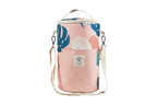 Blush Palm Insulated Barrel Cooler Bag with Shoulder Strap