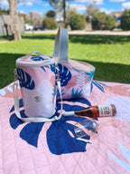 Blush Palm Insulated Daytripper Cooler Bag, Full Zip-Around, Sewn in Handles, Folds Flat - view 3