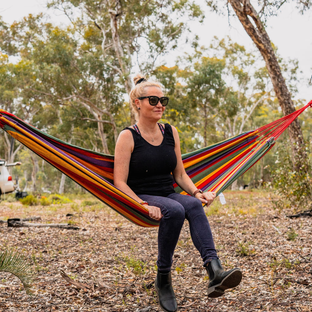 Good Vibes Double Travel Hammock with Carry Nag 200 x 150 cm - view 3