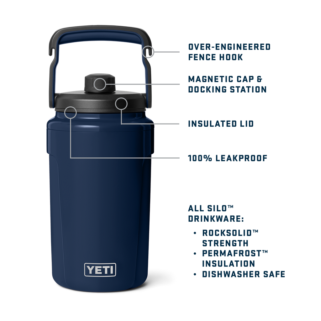 Silo Half Gallon (1.9 L) Jug with Chug Cap - Navy